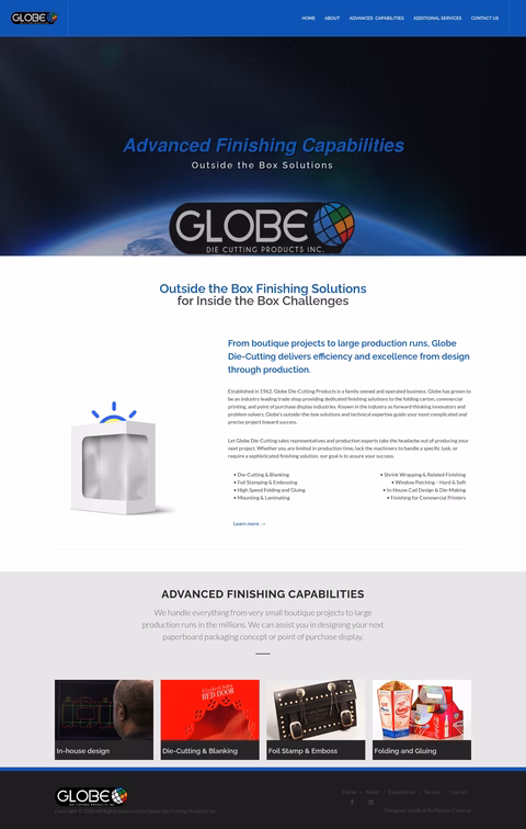 Globe-Die-Cutting-Products Homepage 1440px