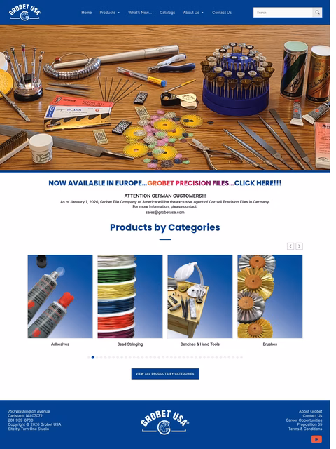 Grobet-Usa Homepage 1440px