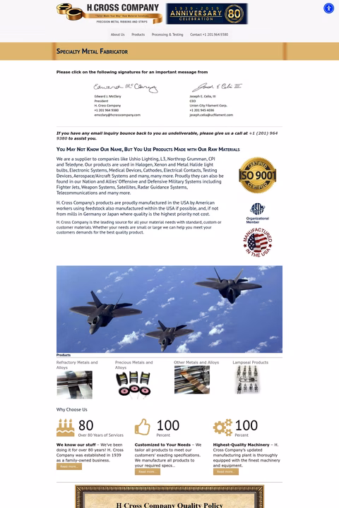 H-Cross-Company Homepage 1440px
