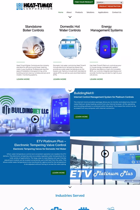Heat-Timer-Corporation Homepage 1440px
