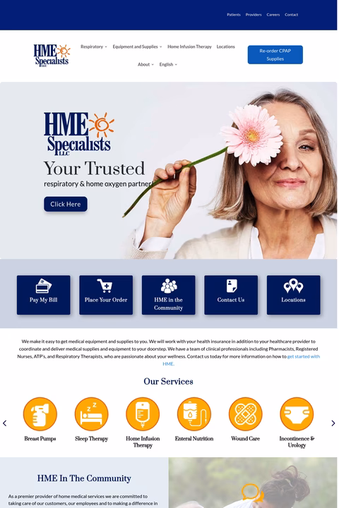 Home-Medical-Equipment-Specialists Homepage 1440px