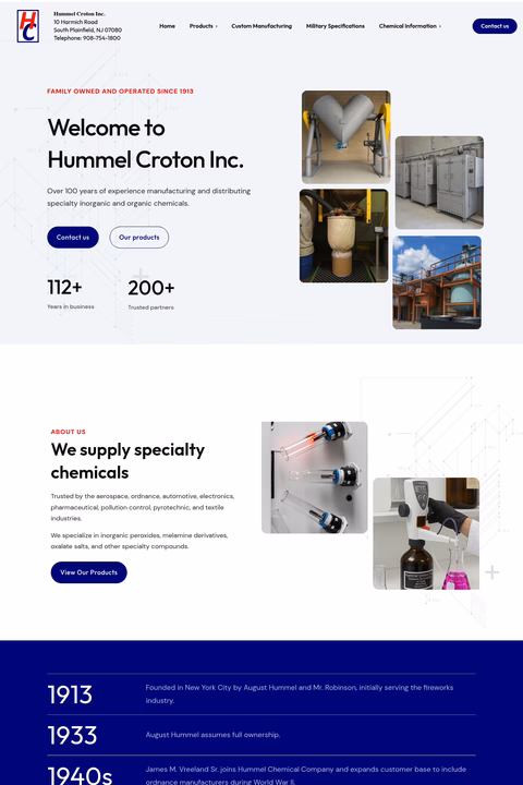Hummel-Croton Homepage 1440px