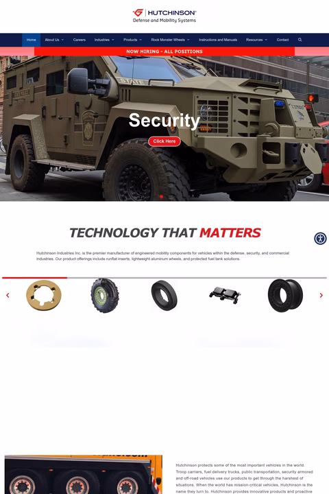 Hutchinson-Defense-And-Mobility-Systems Homepage 1440px
