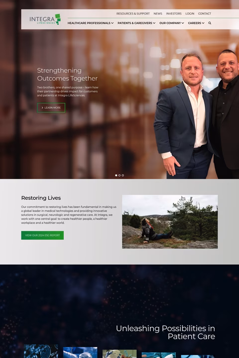 Integra-Lifesciences Homepage 1440px