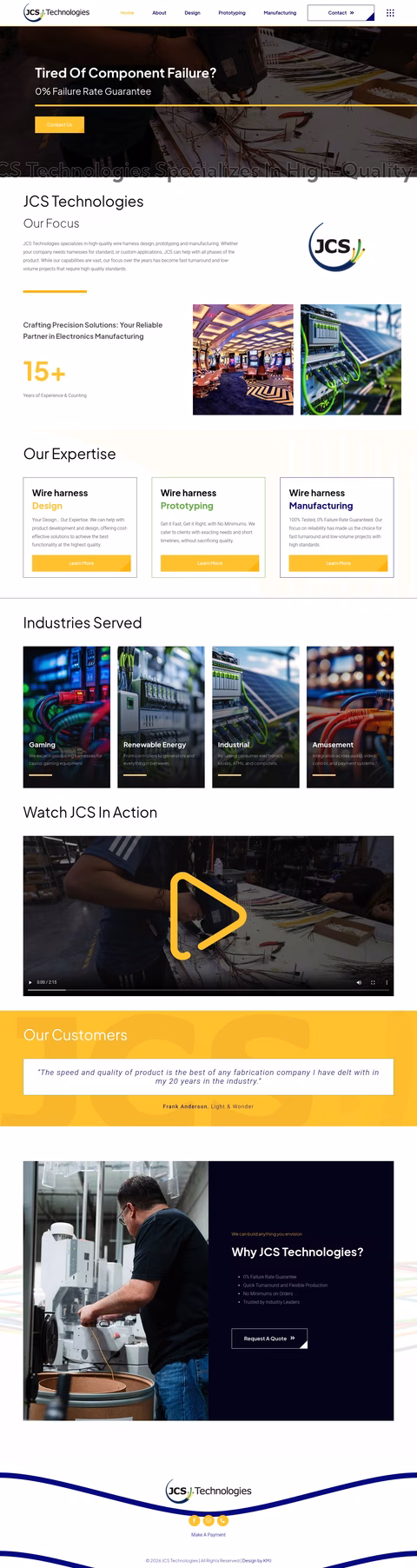 Jcs-Technologies Homepage 1440px