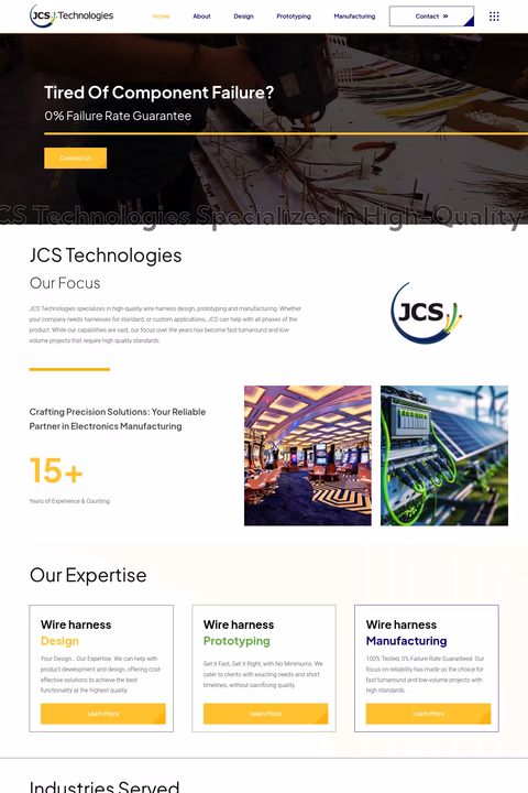 Jcs-Technologies Homepage 1440px