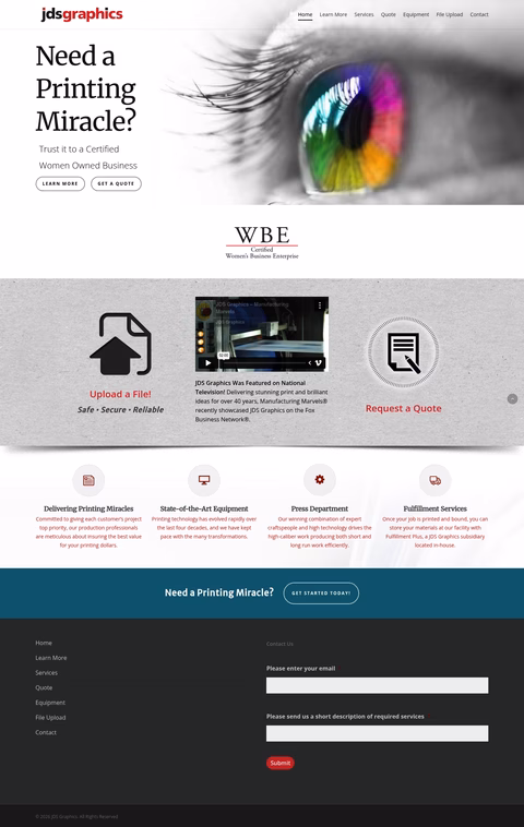 Jds-Graphics Homepage 1440px