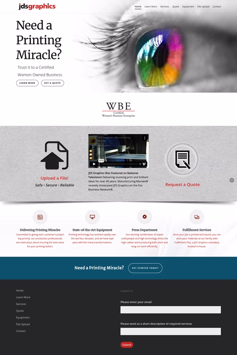 Jds-Graphics Homepage 1440px