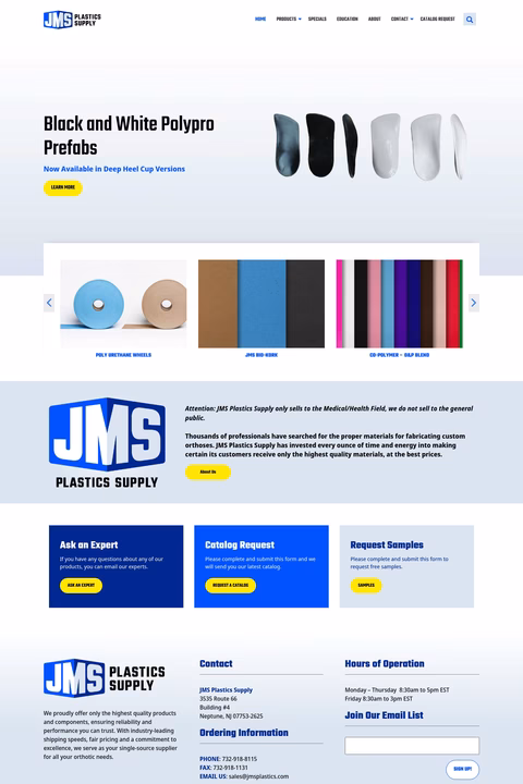 Jms-Plastics-Supply Homepage 1440px