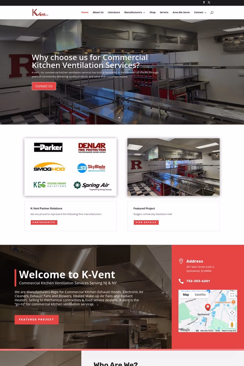 K-Vent Homepage 1440px