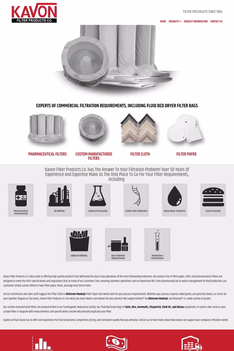 Kavon-Filter-Products Homepage 1440px