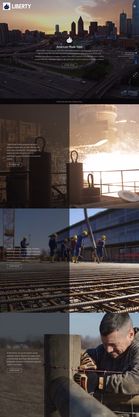 Keystone-Consolidated-Industries Homepage 1440px
