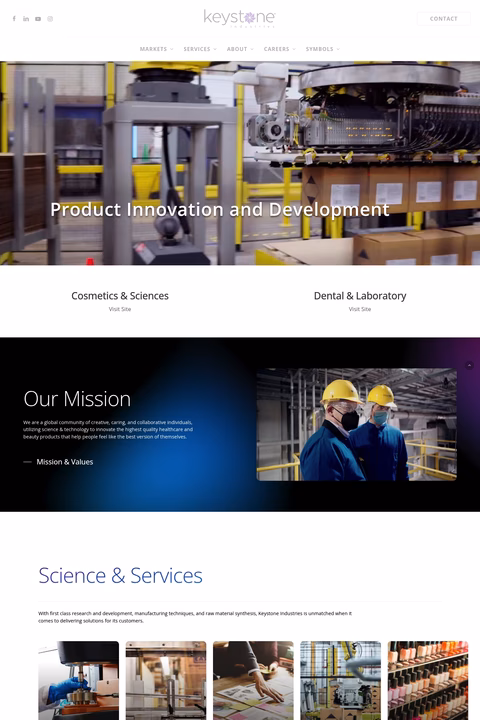Keystone-Industries Homepage 1440px