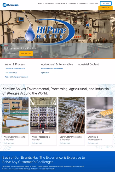 Komline Homepage 1440px