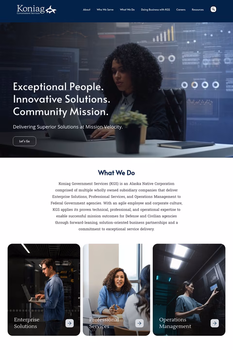 Koniag-Government-Services Homepage 1440px