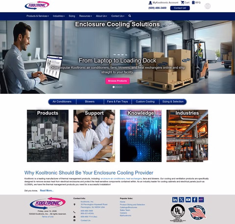 Kooltronic Homepage 1440px