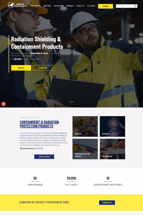 Lancs-Industries Homepage 1440px