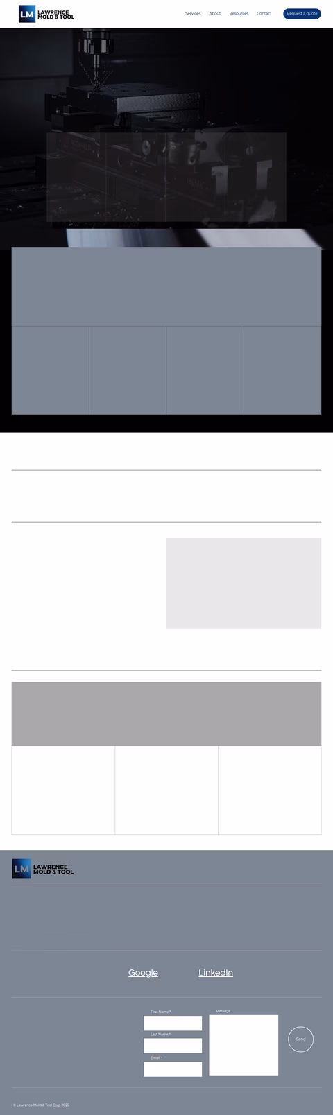 Lawrence-Mold-Tool Homepage 1440px