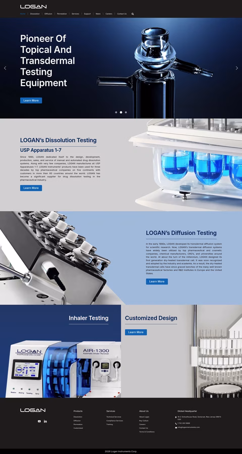 Logan-Instruments Homepage 1440px