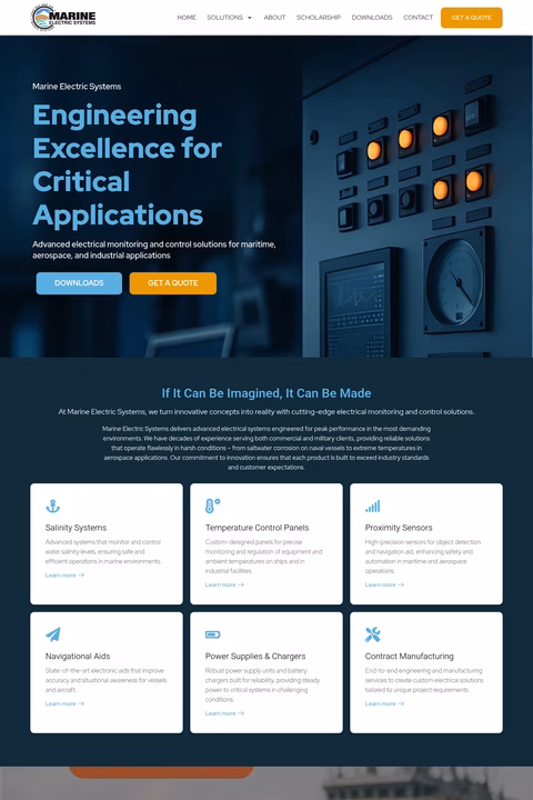 Marine-Electric-Systems Homepage 1440px