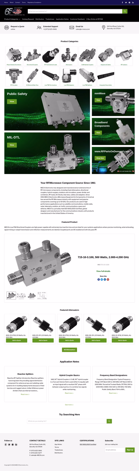 Meca-Electronics Homepage 1440px