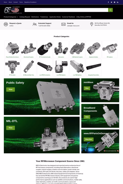 Meca-Electronics Homepage 1440px