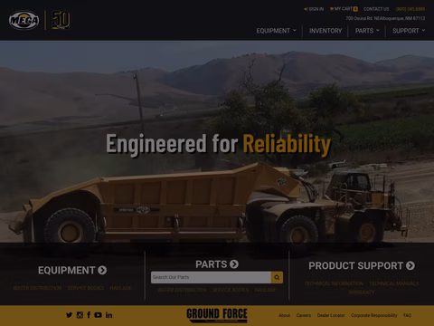 Mega-Corp Homepage 1440px