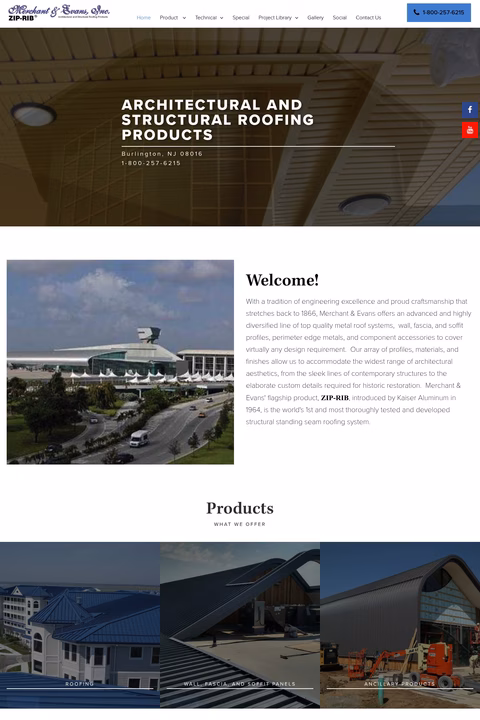 Merchant-Evans Homepage 1440px