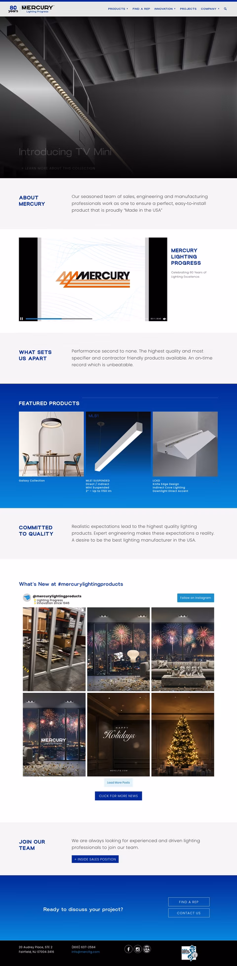 Mercury-Lighting Homepage 1440px