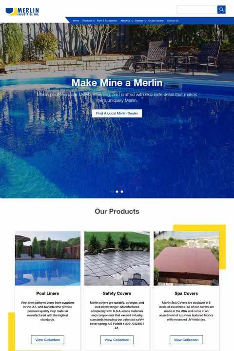 Merlin-Industries Homepage 1440px