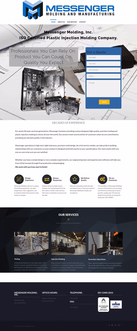 Messenger-Molding Homepage 1440px