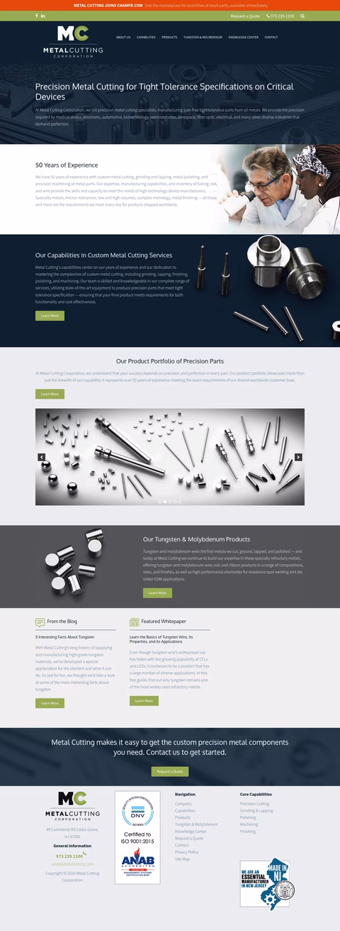Metal-Cutting-Corporation Homepage 1440px