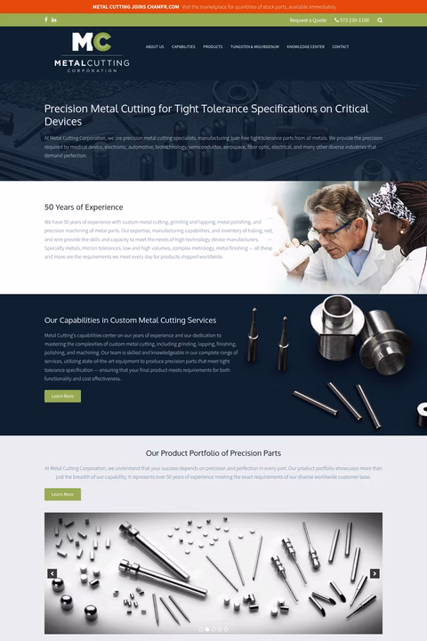Metal-Cutting-Corporation Homepage 1440px