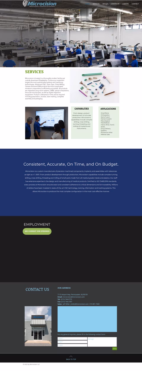 Microcision Homepage 1440px