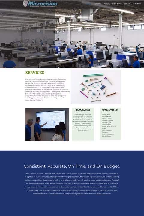 Microcision Homepage 1440px