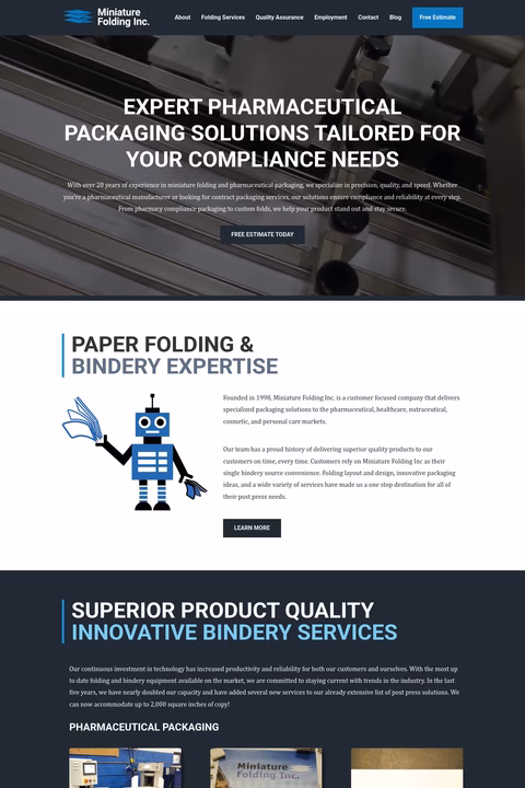 Miniature-Folding Homepage 1440px