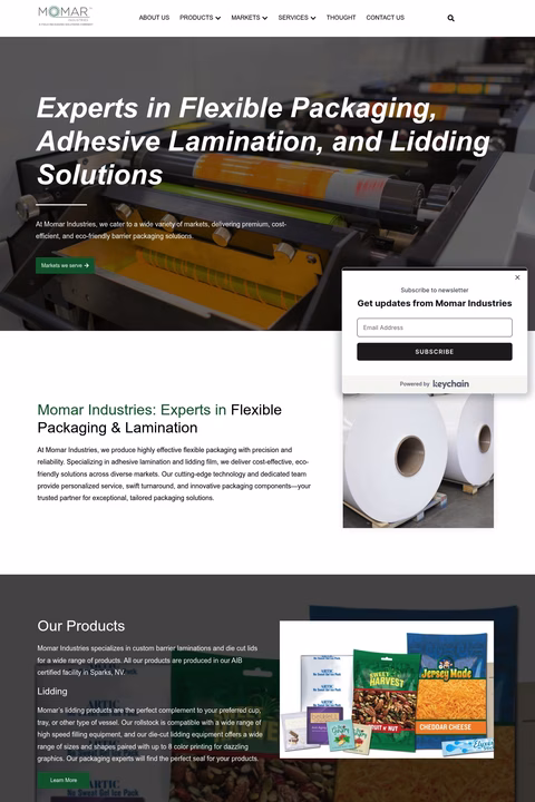 Momar-Industries Homepage 1440px