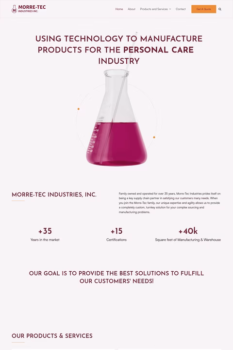 Morre-Tec-Industries Homepage 1440px