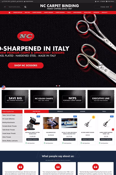Nc-Carpet-Binding-Equipment Homepage 1440px
