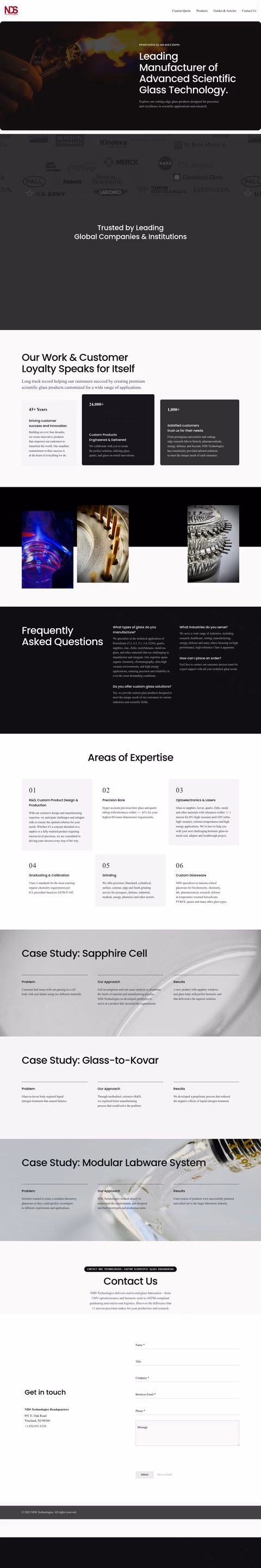 Nds-Technologies Homepage 1440px