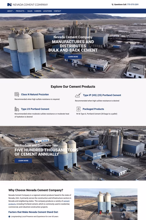 Nevada-Cement-Company Homepage 1440px