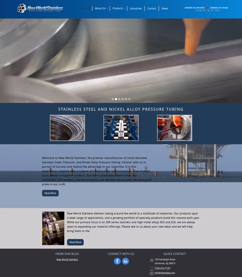 New-World-Stainless Homepage 1440px