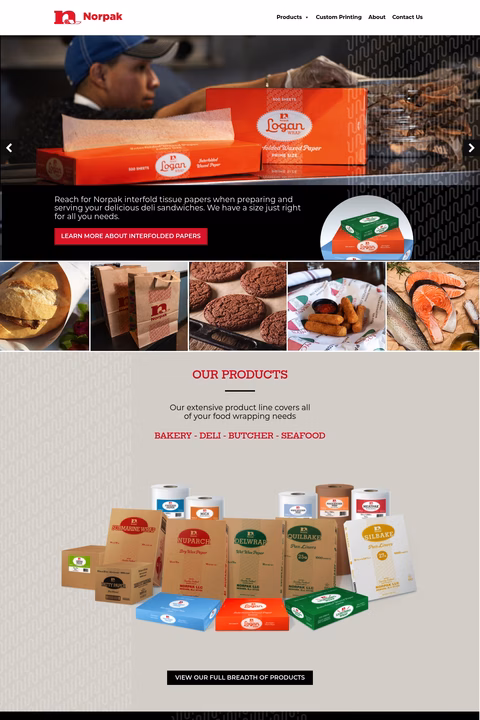 Norpak Homepage 1440px