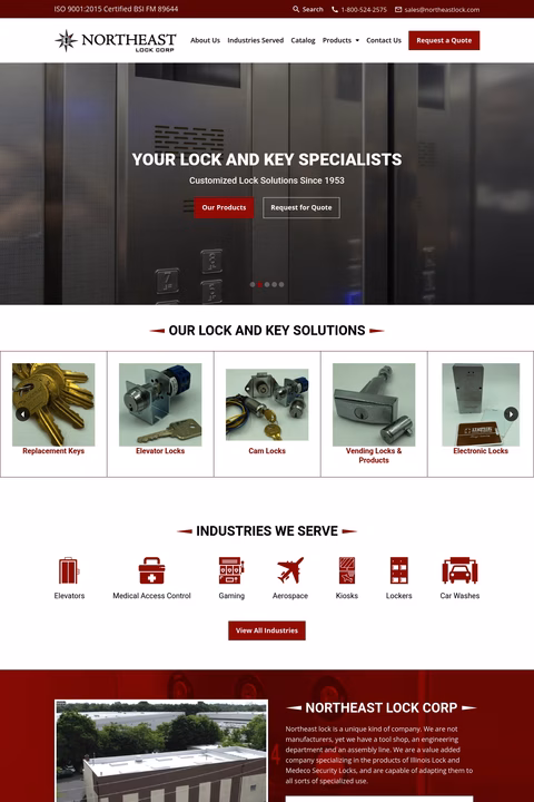 Northeast-Lock Homepage 1440px