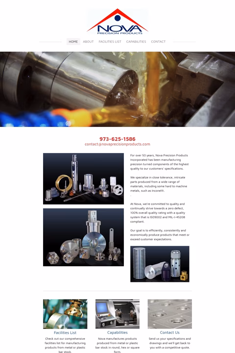 Nova-Precision-Products Homepage 1440px