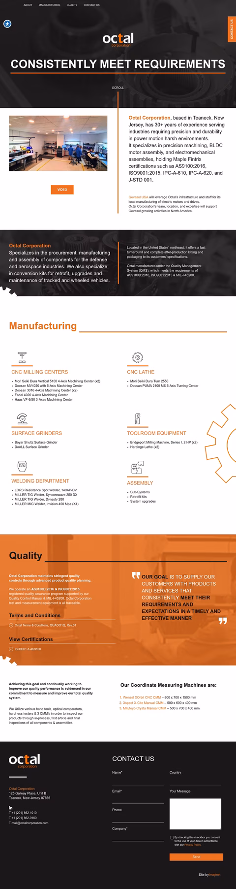 Octal-Corporation Homepage 1440px