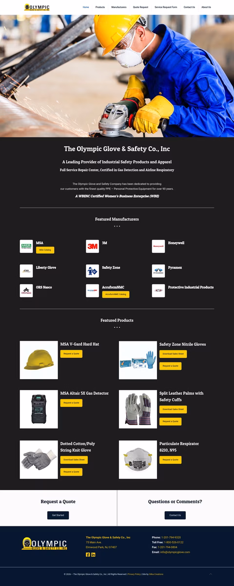 Olympic-Glove-Safety-Company Homepage 1440px
