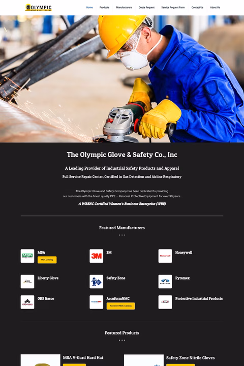 Olympic-Glove-Safety-Company Homepage 1440px