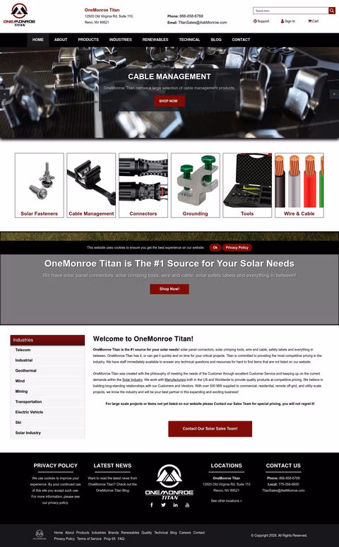 Onemonroe-Titan Homepage 1440px