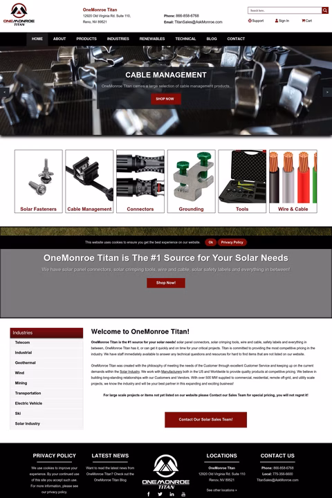 Onemonroe-Titan Homepage 1440px